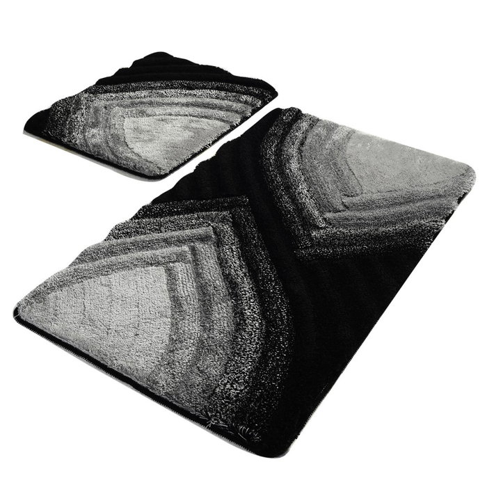 Mijölnir Juego de alfombras de baño Stella - Antracita Mijölnir Juego de alfombras de baño Stella - Antracita